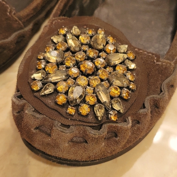 VERA WANG Embellished Flats / ITALY - Picture 2 of 6